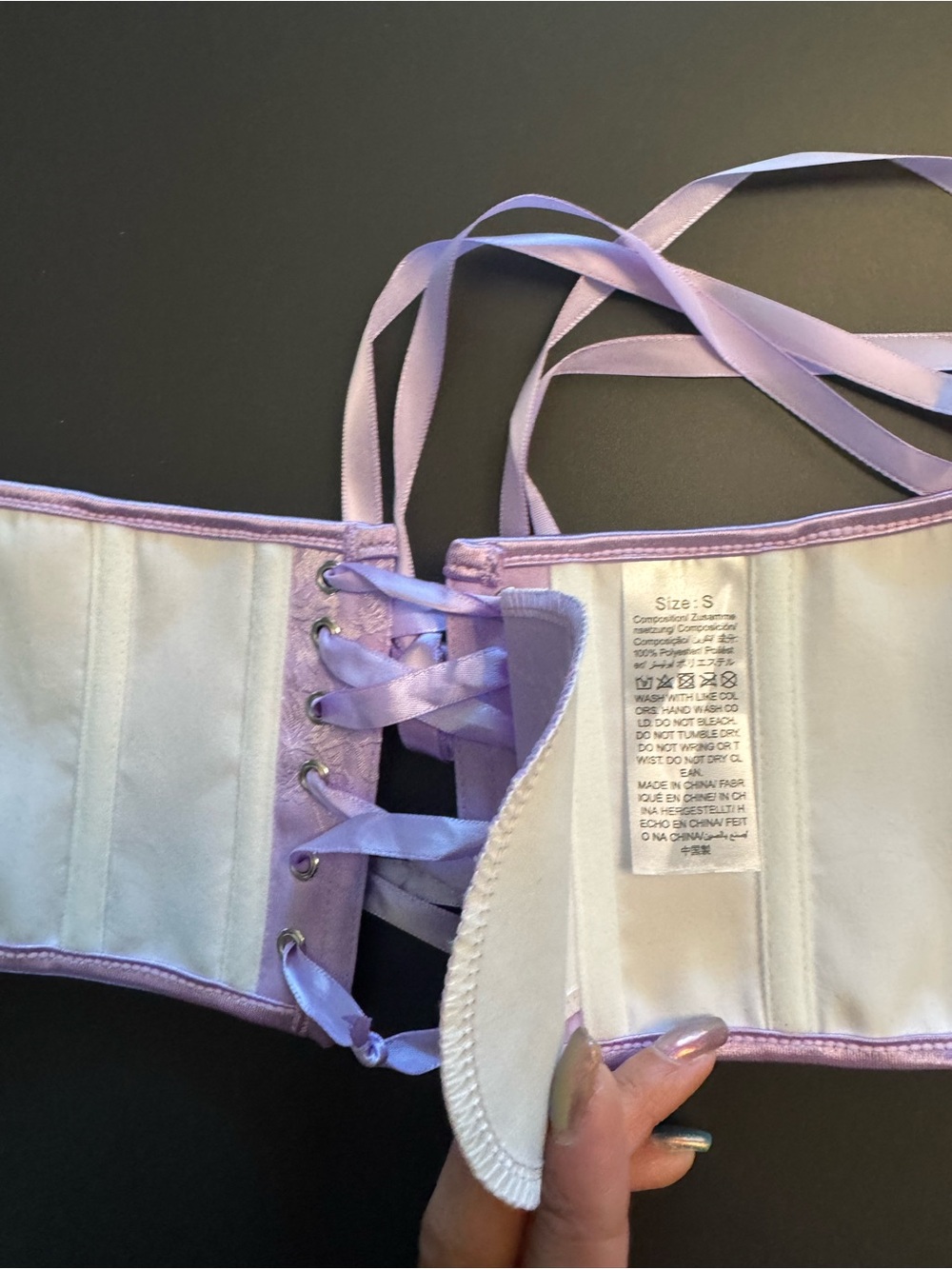 Lilac Ruffle Corset Rave Set - Picture 13 of 16